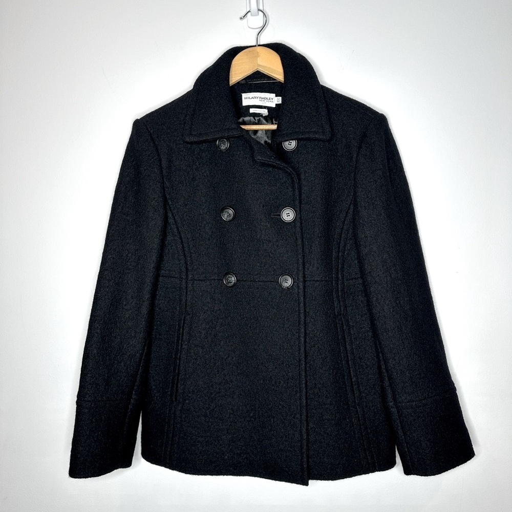 Hilary Radley New York Women's Wool Double-Breasted Jacket